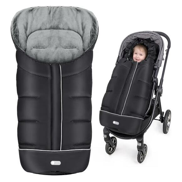 IvyWind Other - IvyWind Universal Stroller Footmuff Winter Waterproof Bunting Bag Black New